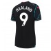 Billige Manchester City Erling Haaland #9 Tredjetrøye Dame 2023-24 Kortermet
